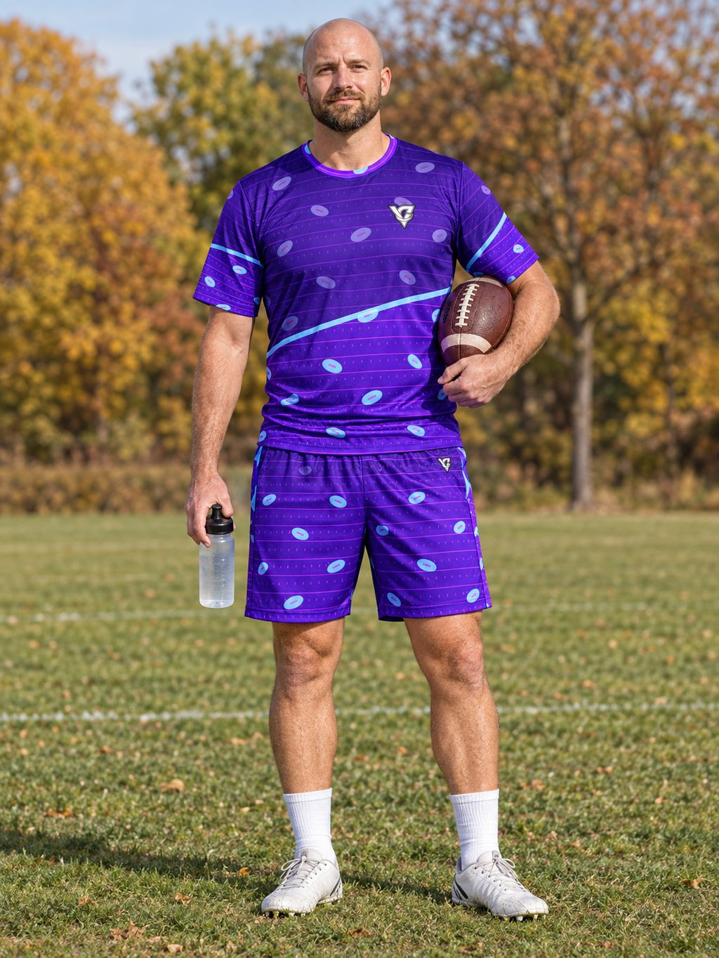Football Ultra Violet Gridiron Men's Sports Jersey, front view