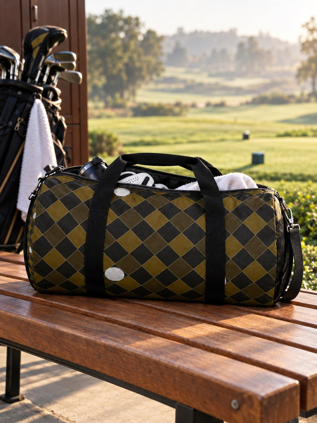 Golf Gold Rush Dimple Links Duffel Bag, lifestyle detail