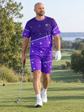 Golf Ultra Violet Dimple Links Men's Sports Jersey, front view