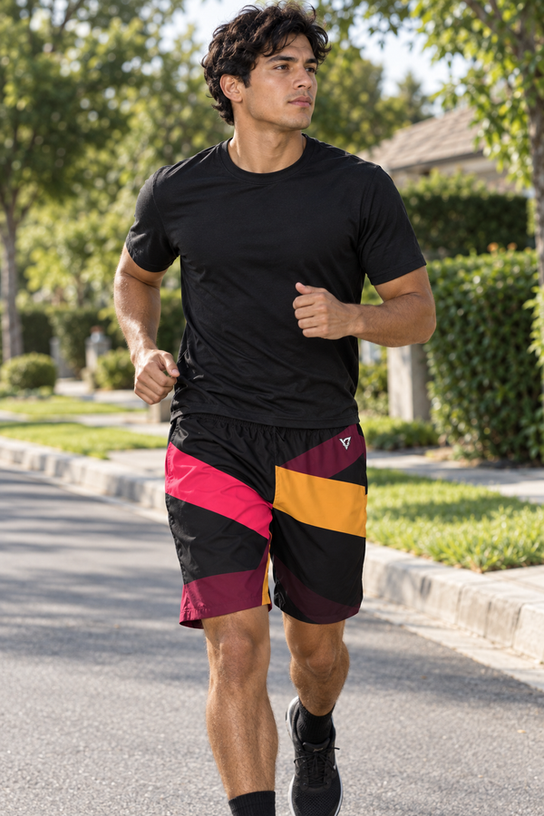 Men's Infrared Shard Performance Jogger Athletic Shorts with Pockets