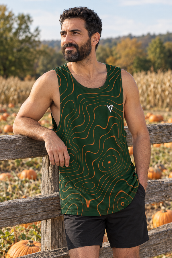 Evergreen Ember Topo Men's Athletic Tank