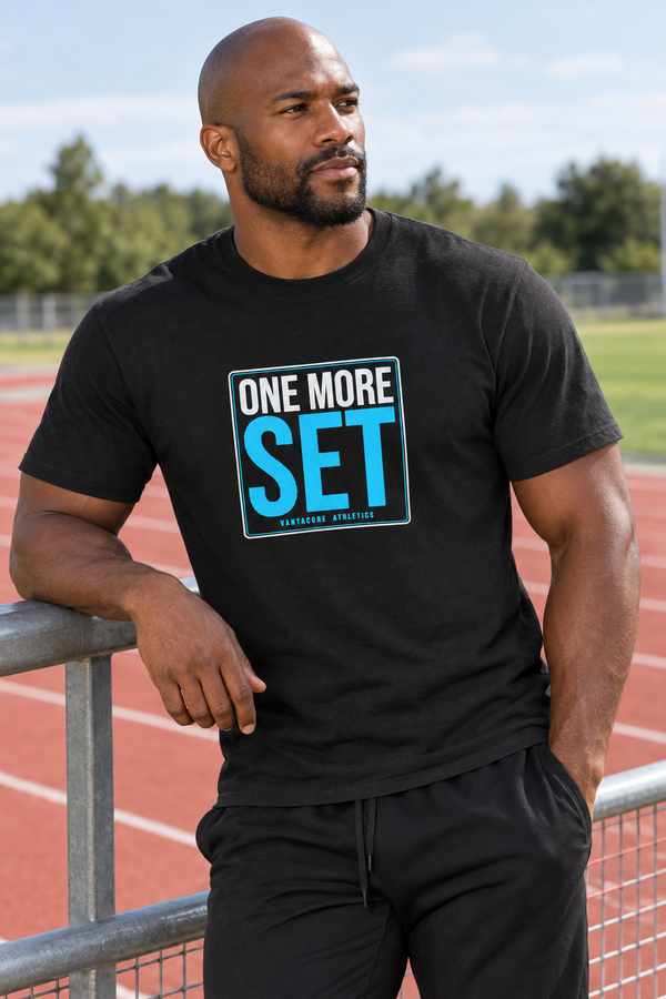 One More Set Men's Graphic Gym T-Shirt
