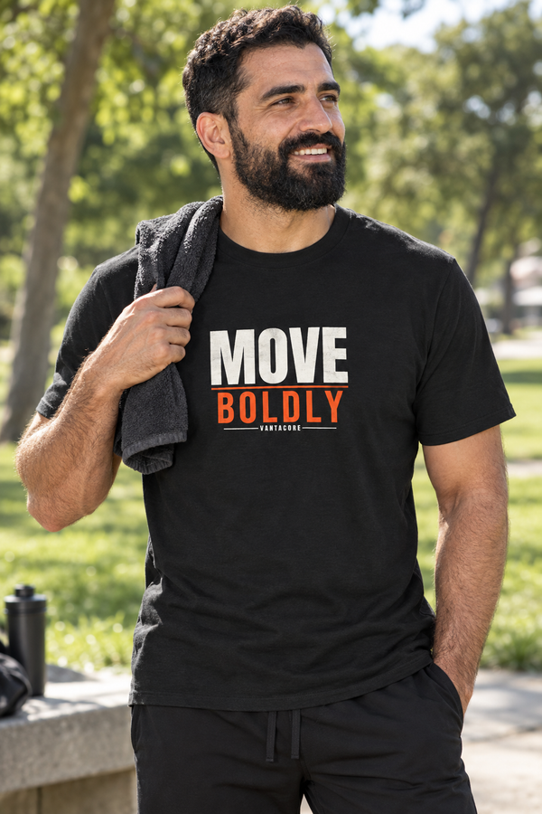Move Boldly Men's Graphic Gym T-Shirt