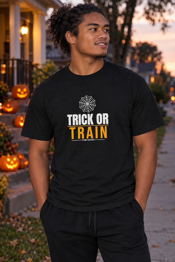 Trick Or Train | Men's Halloween Graphic Gym T-Shirt