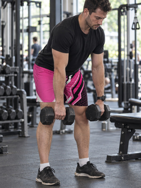 Men's Neon Fusion Hex Athletic Multipurpose Shorts