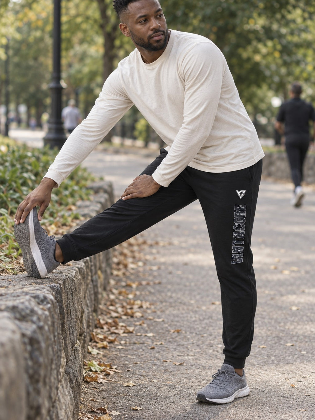 Man wearing the Steel Topo Men's Joggers