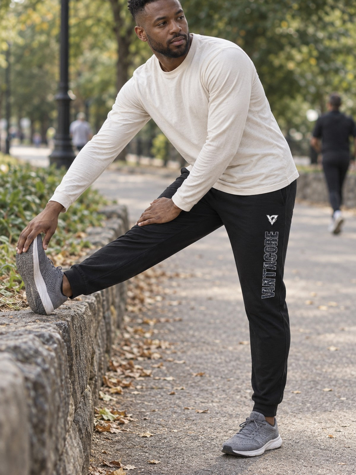Man wearing the Steel Topo Men's Joggers
