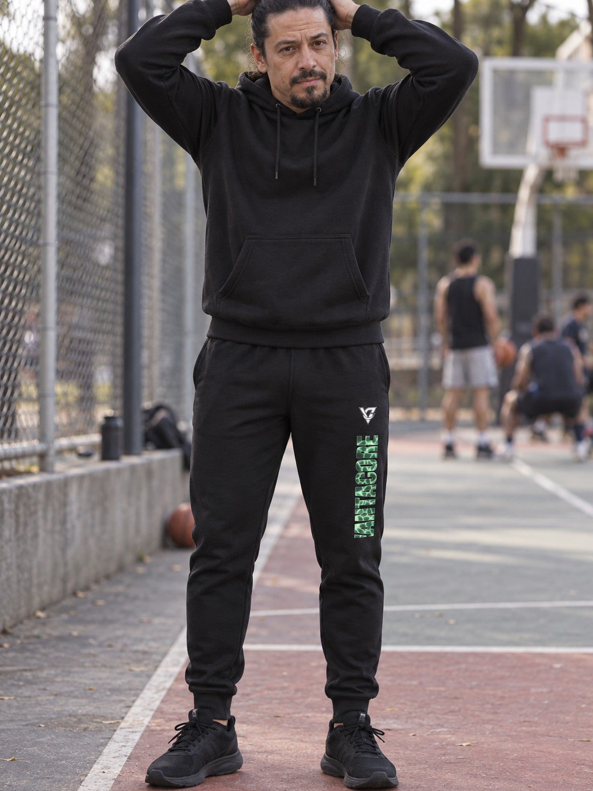 Man wearing the Jungle Magma Men's Joggers