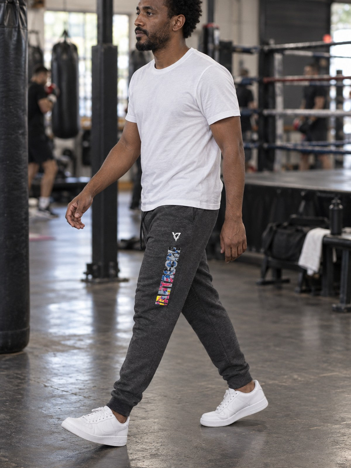 Man wearing the Neon Shard Men's Joggers
