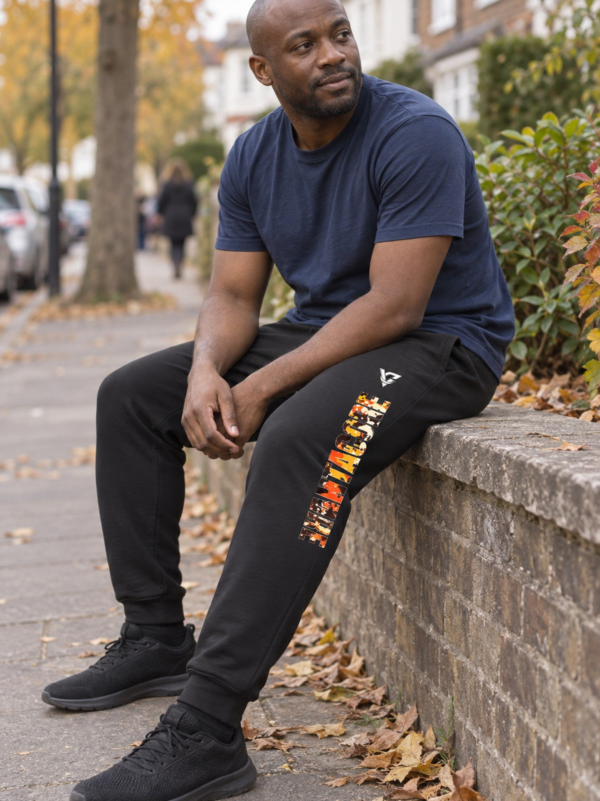 Man wearing the Blaze Splatter Men's Joggers