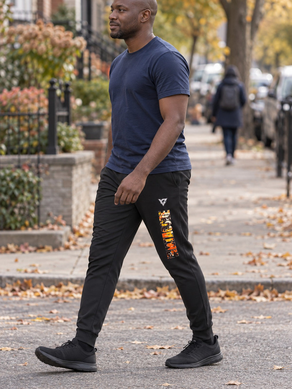 Man wearing the Blaze Splatter Men's Joggers