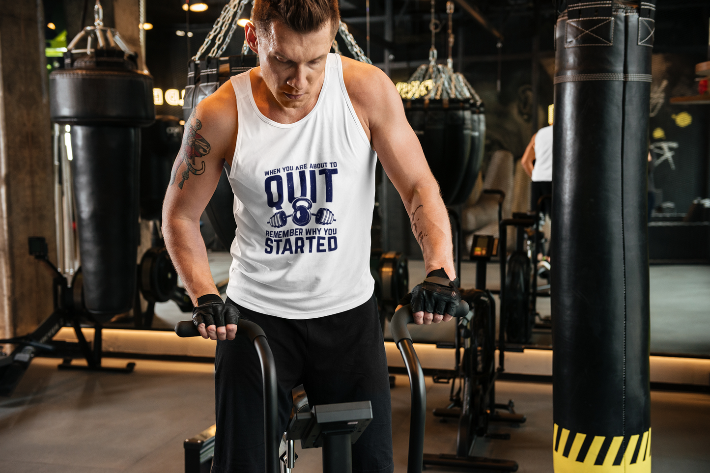 Remember Why You Started Tank Top – Motivational Gym Tank | Unisex Workout Sleeveless Shirt