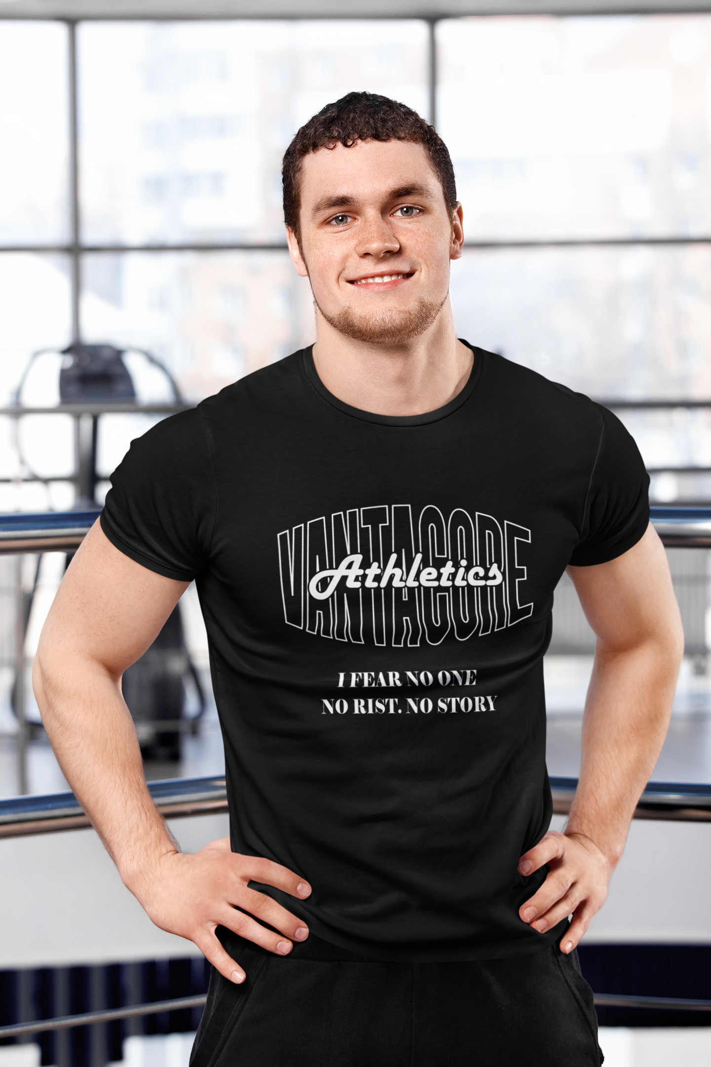 Vantacore Athletics Unisex Graphic T-Shirt | Motivational Gym Fitness Workout Tee