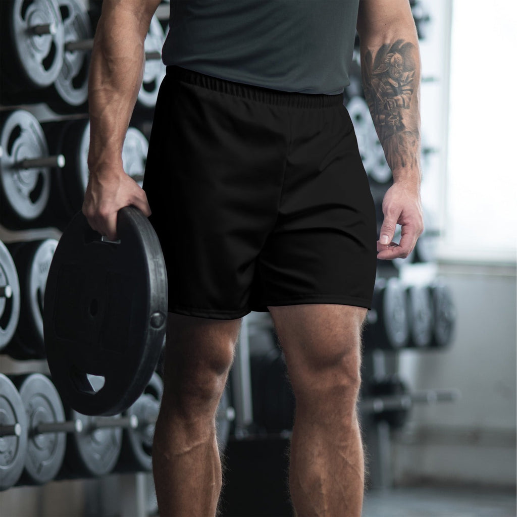 Stealth Black Essential Athletic Multipurpose Shorts – front