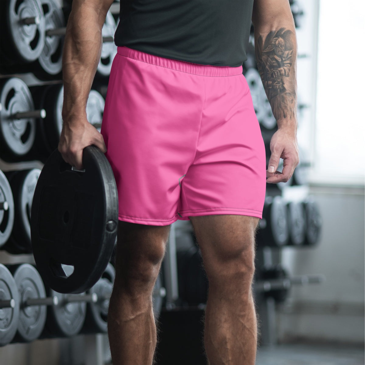 Electric Pink Essential Athletic Multipurpose Shorts – front