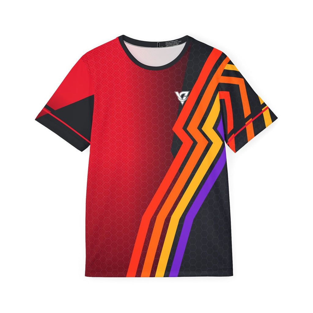 Crimson Ember Multipurpose Athletic Shirt – front