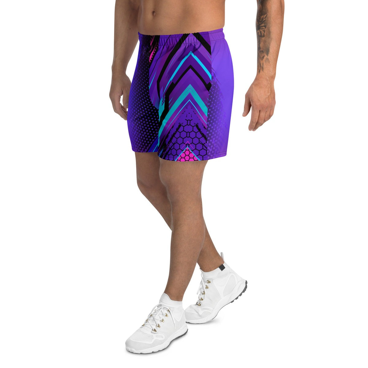 Electric Vortex Athletic Multipurpose Shorts – side