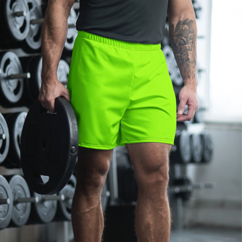 Volt Green Essential Athletic Multipurpose Shorts – side