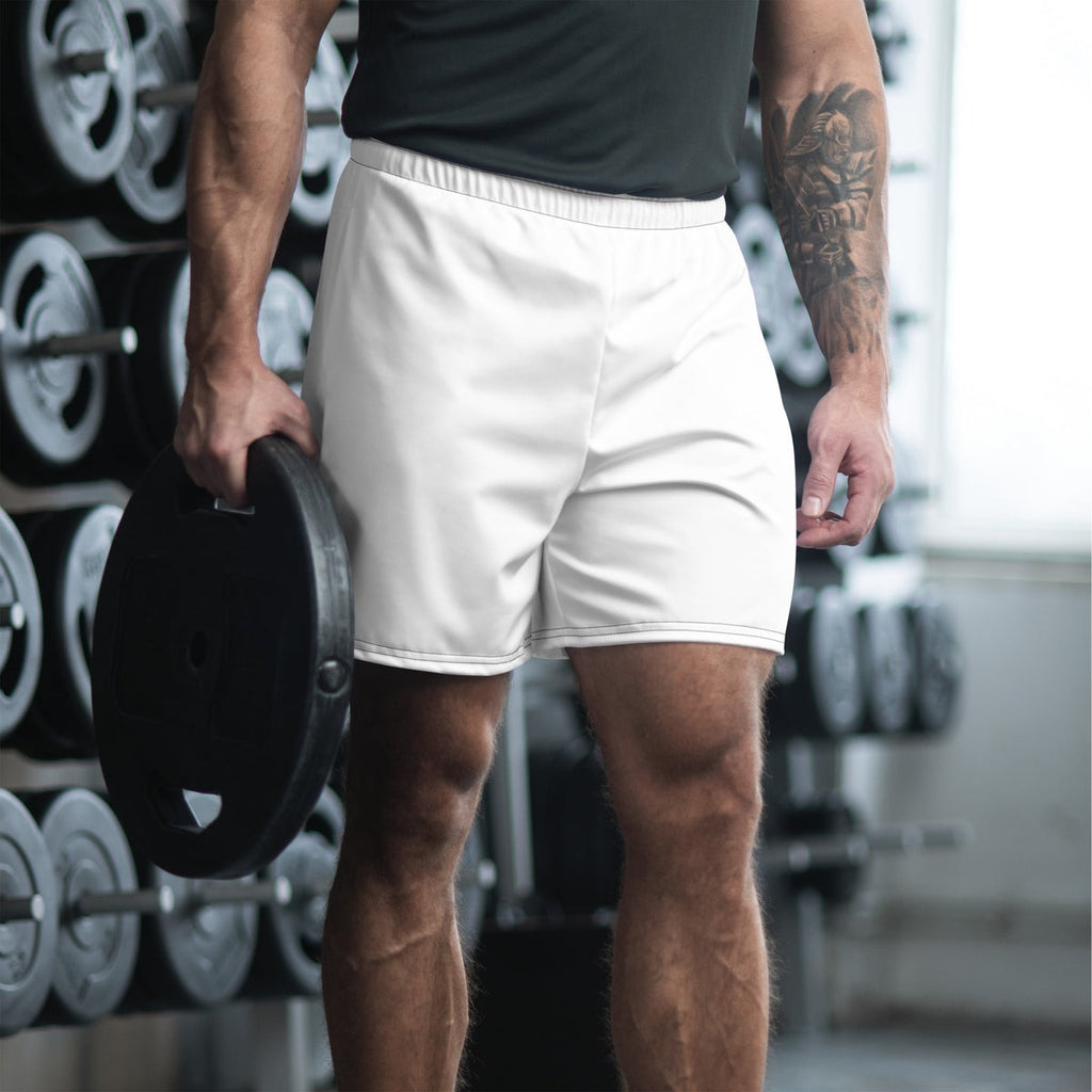 Arctic White Essential Athletic Multipurpose Shorts – front