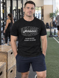 Vantacore Athletics Unisex Graphic T-Shirt – Black – front view, gym
