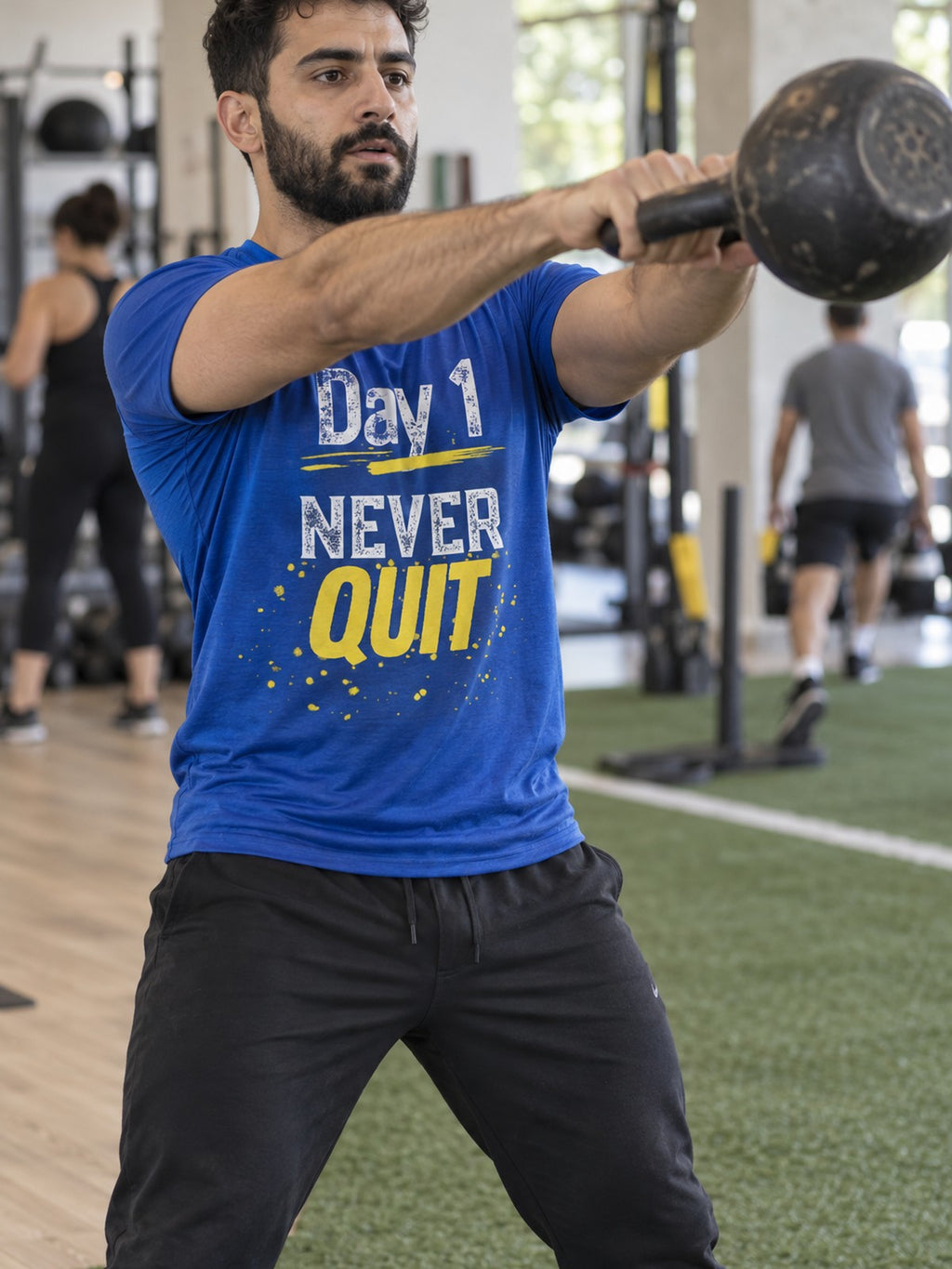 Day 1 – True Royal – front view, gym