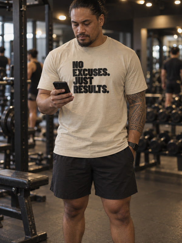 No Excuses. Just Results. | Motivational T-Shirt