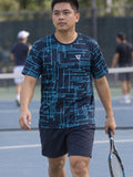 Man training in the Circuit Surge men's sports jersey with the Vantacore V emblem on the left chest – front view