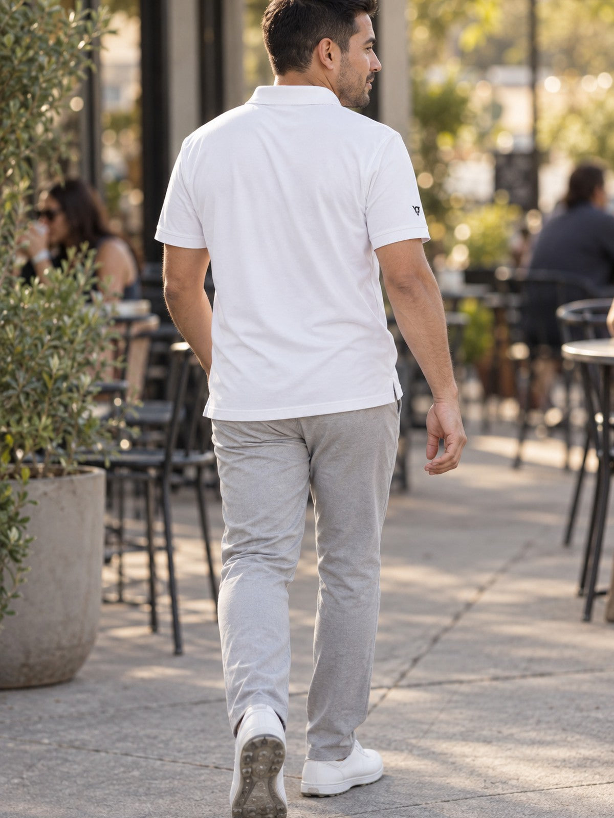 Polo Shirt | Men’s Golf & Work Polo – lifestyle, rear view