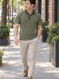 Olive Green Polo Shirt — Classic Casual Men's & Women's Golf Polo – lifestyle, front view