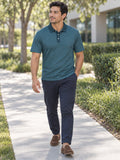 Teal Classic Polo Shirt — Everyday Casual Golf & Workwear – lifestyle, front view