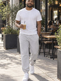 Emblem Joggers in athletic heather gray – front