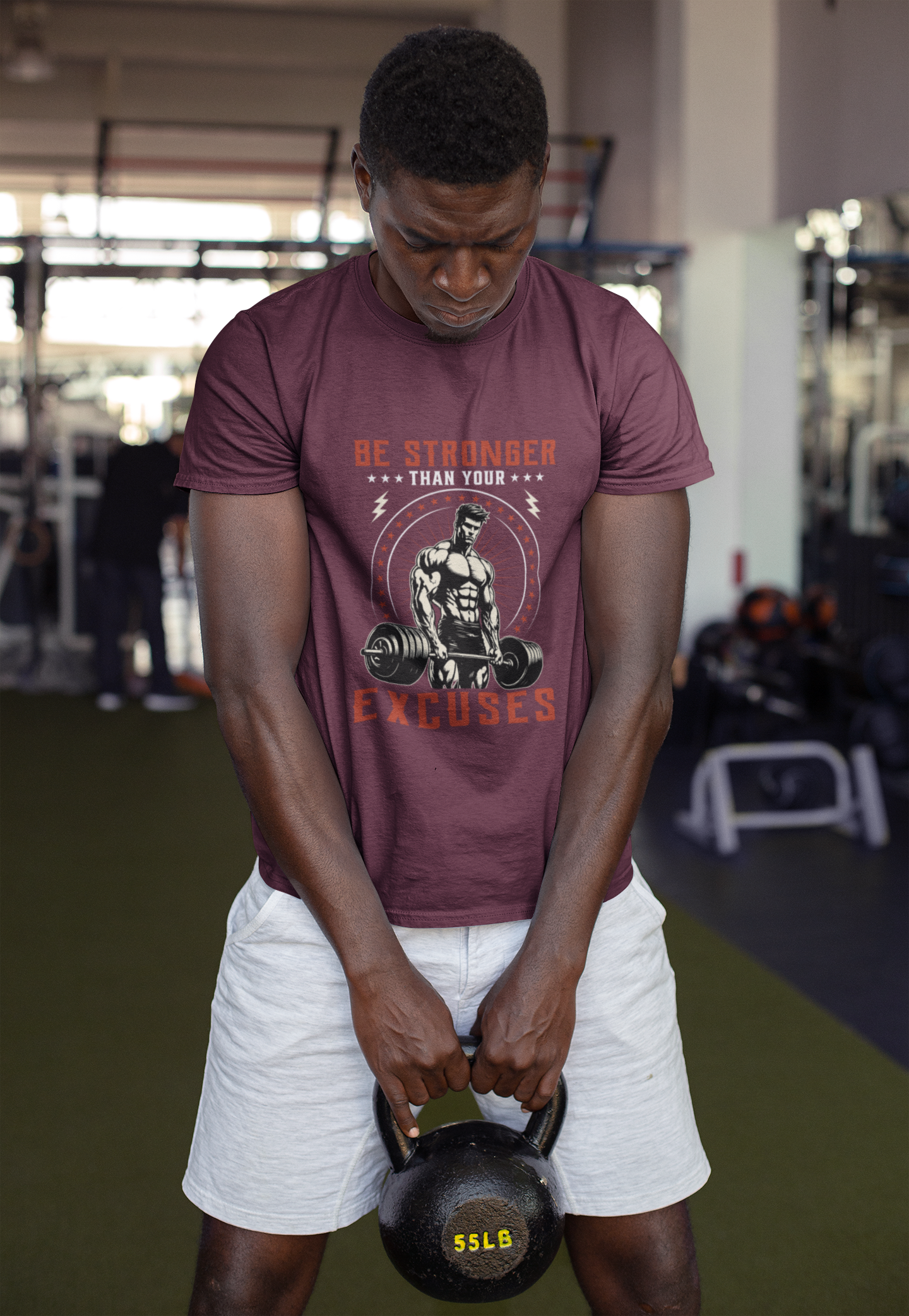 Be Stronger Than Your Excuses Unisex Graphic Gym T-Shirt | Motivational Fitness Workout Tee