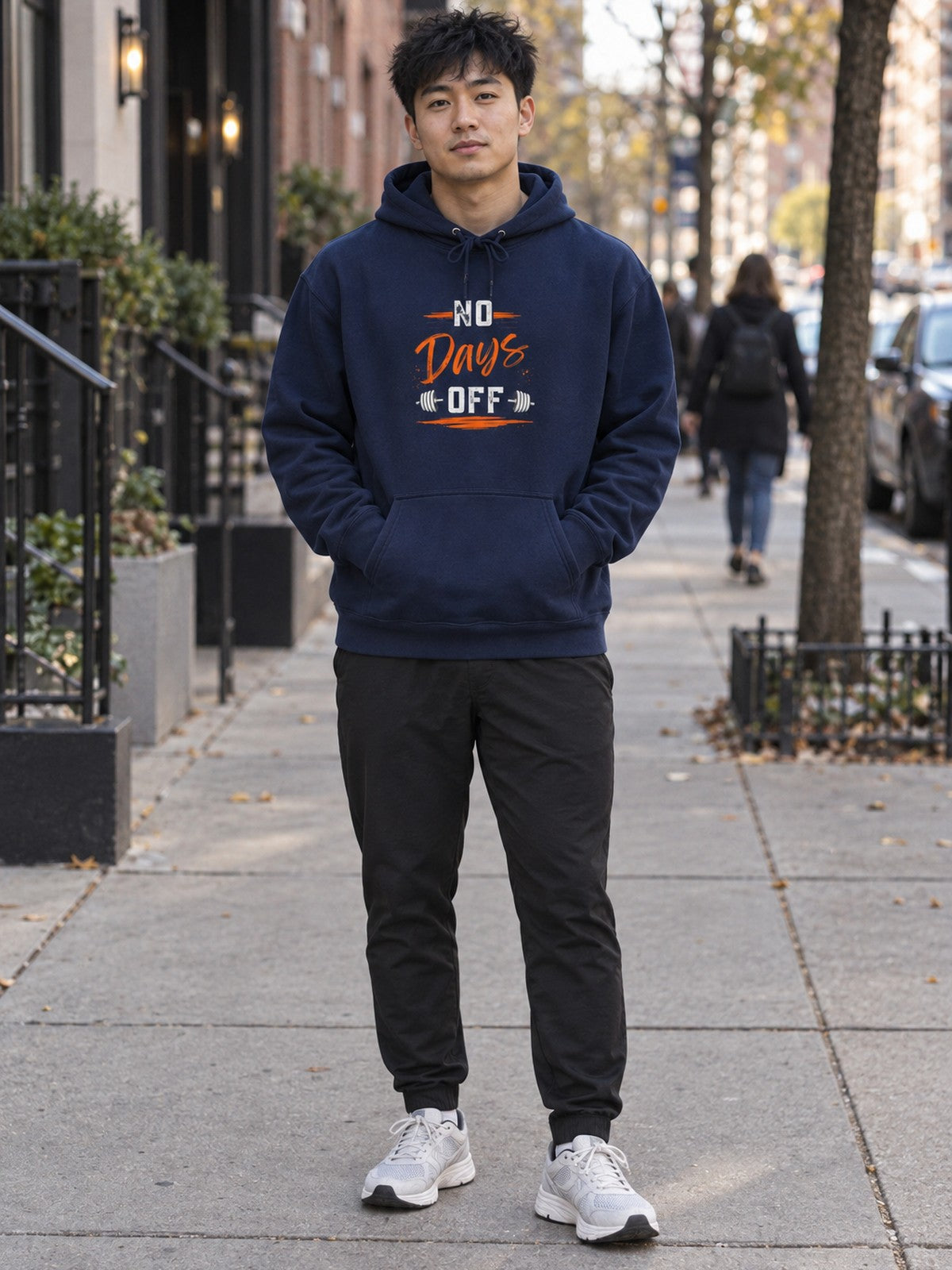 Man wearing the Vantacore No Day Off