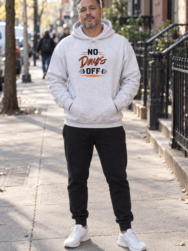 No Days Off | Heavy Hooded Sweatshirt