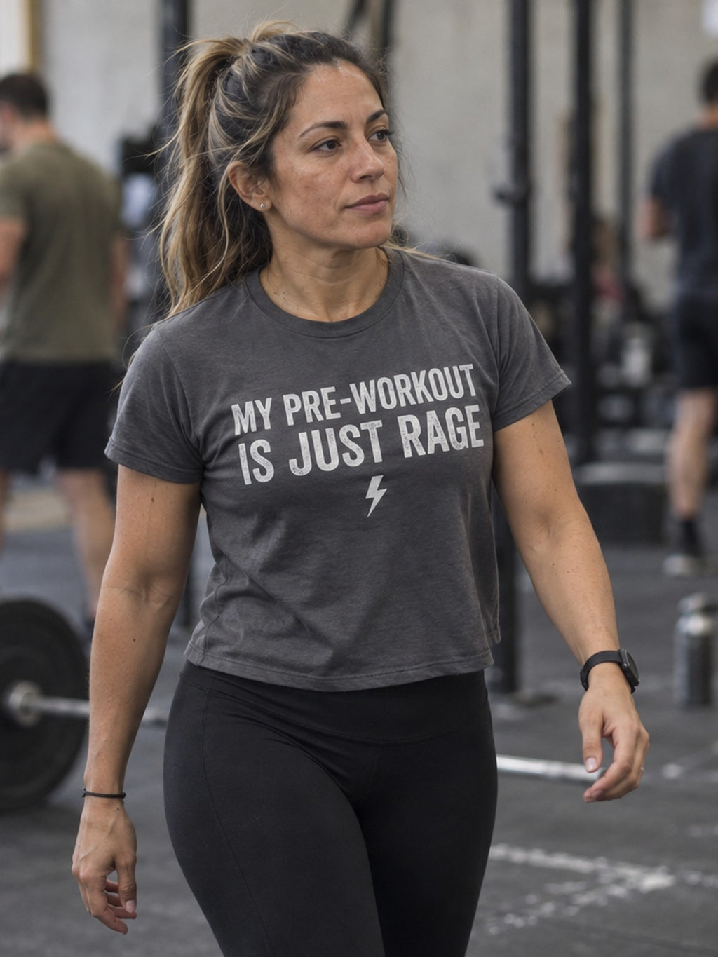 Woman wearing the Vantacore Women’s Boxy Tee