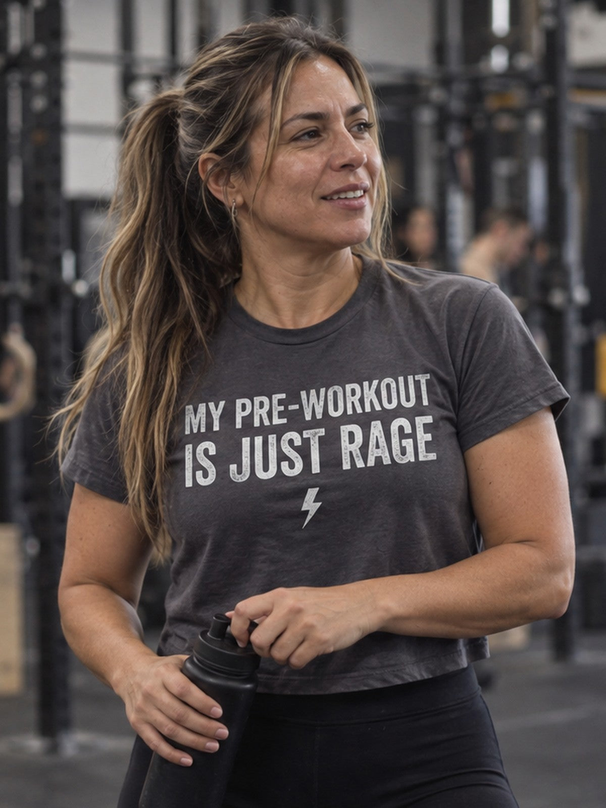 Woman wearing the Vantacore Women’s Boxy Tee