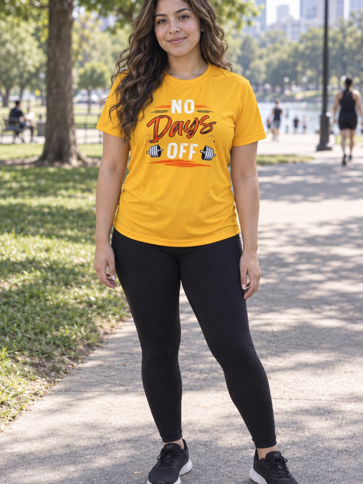 Woman wearing the Vantacore No Days Off