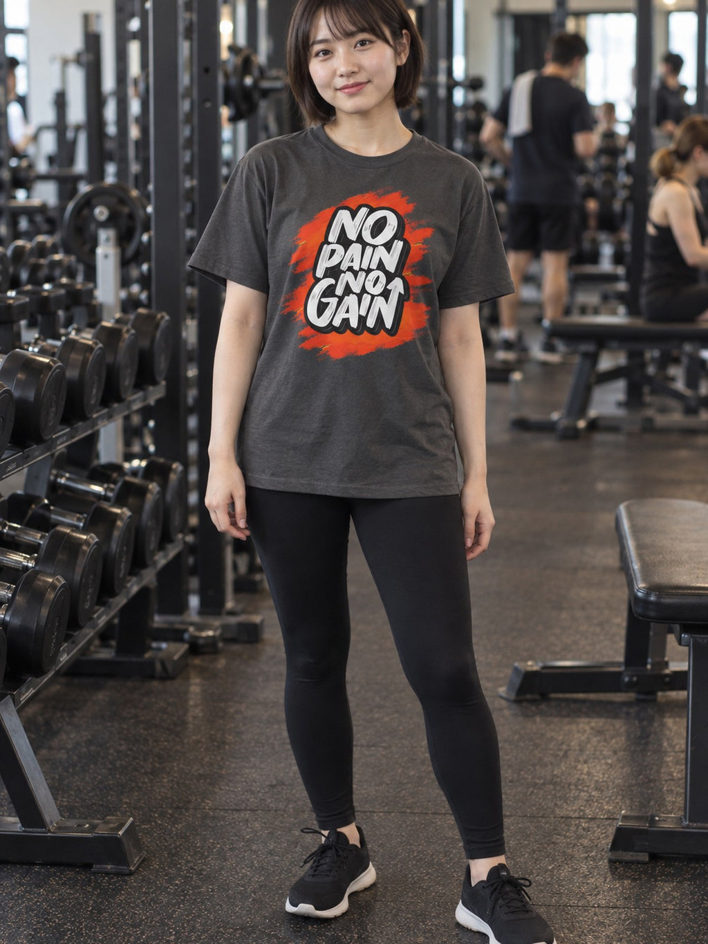 Woman wearing the Vantacore No Pain No Gain