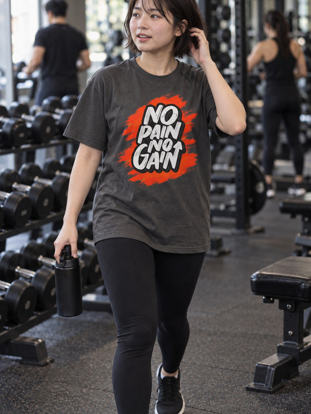 Woman wearing the Vantacore No Pain No Gain