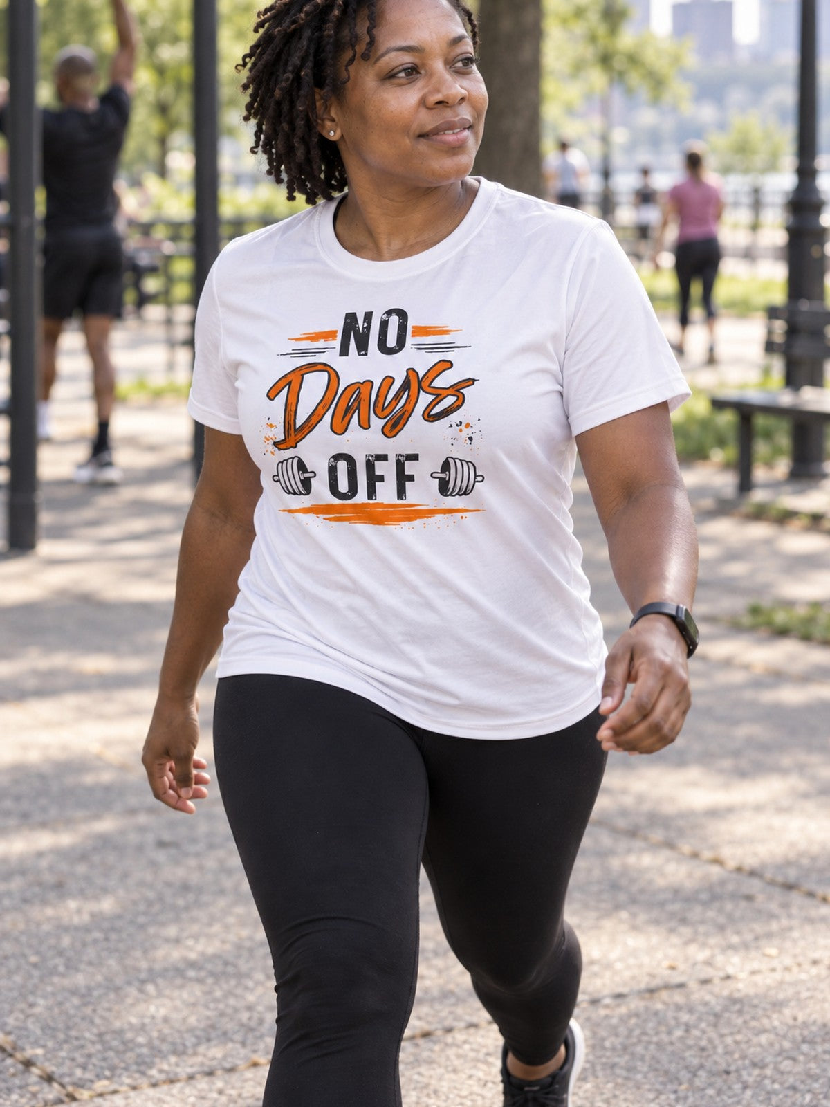 Woman wearing the Vantacore No Days Off