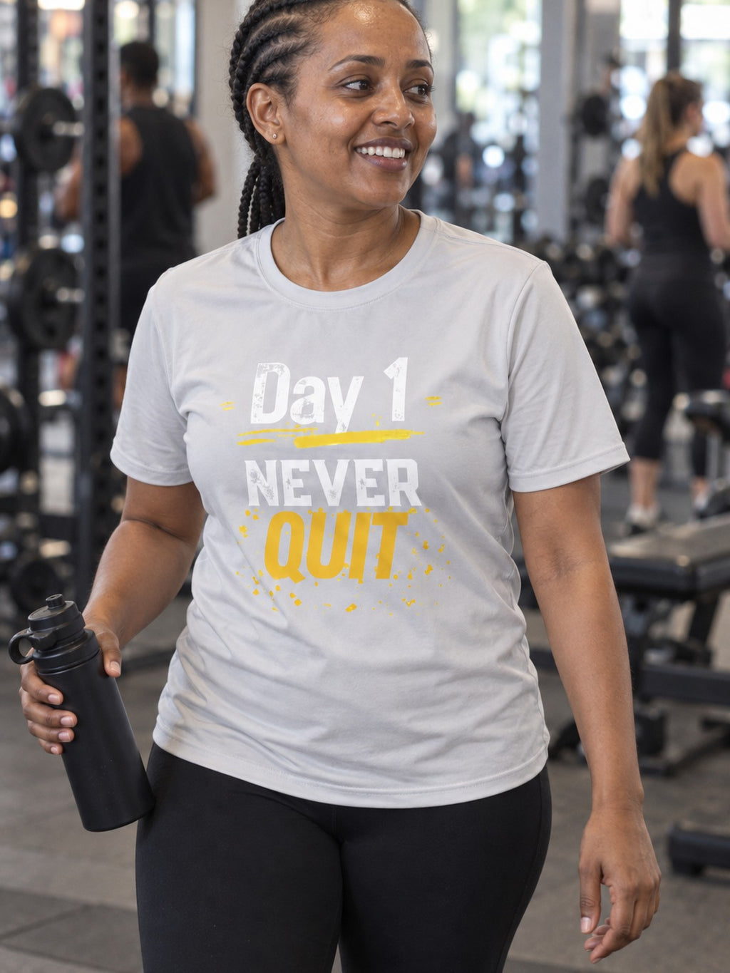 Woman wearing the Vantacore Never Quit