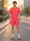Running Sunset Fade Pace Lanes Men's Sports Jersey, front view