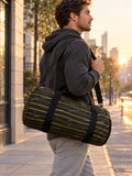 Running Gold Rush Pace Lanes Duffel Bag, lifestyle photo