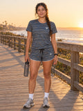 Running Slate Storm Pace Lanes Women's Sports Jersey, front view