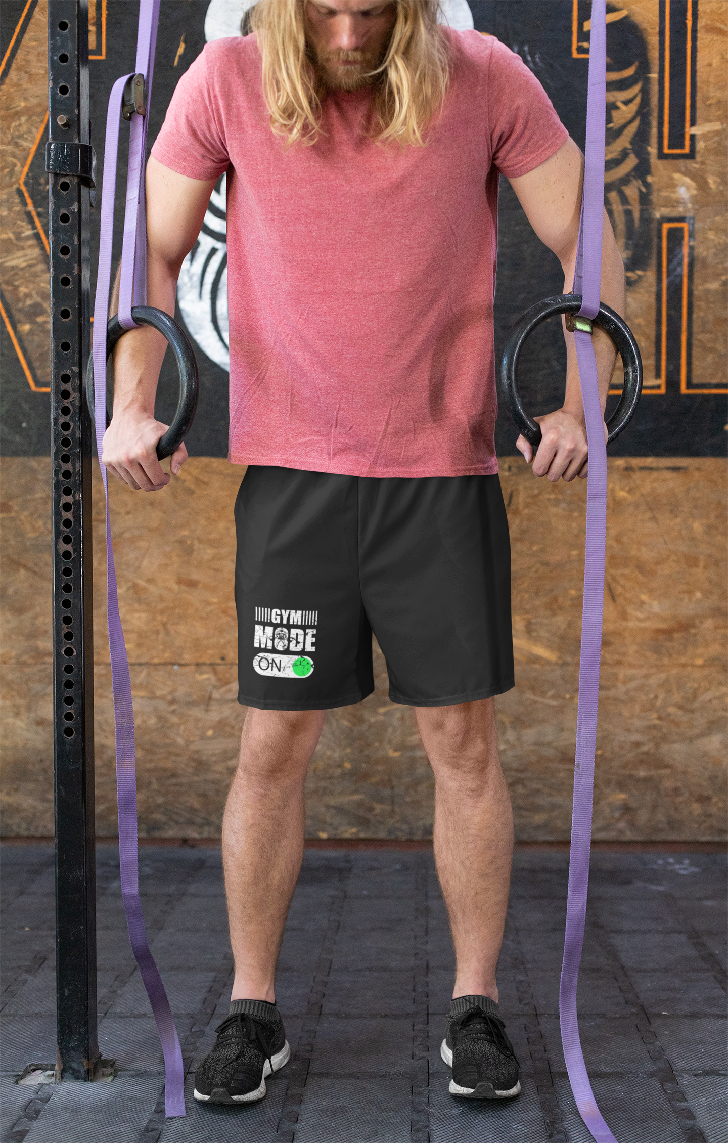 Gym Mode Men's Fleece Shorts | Premium Cotton Blend Athletic Gym Shorts with Pockets