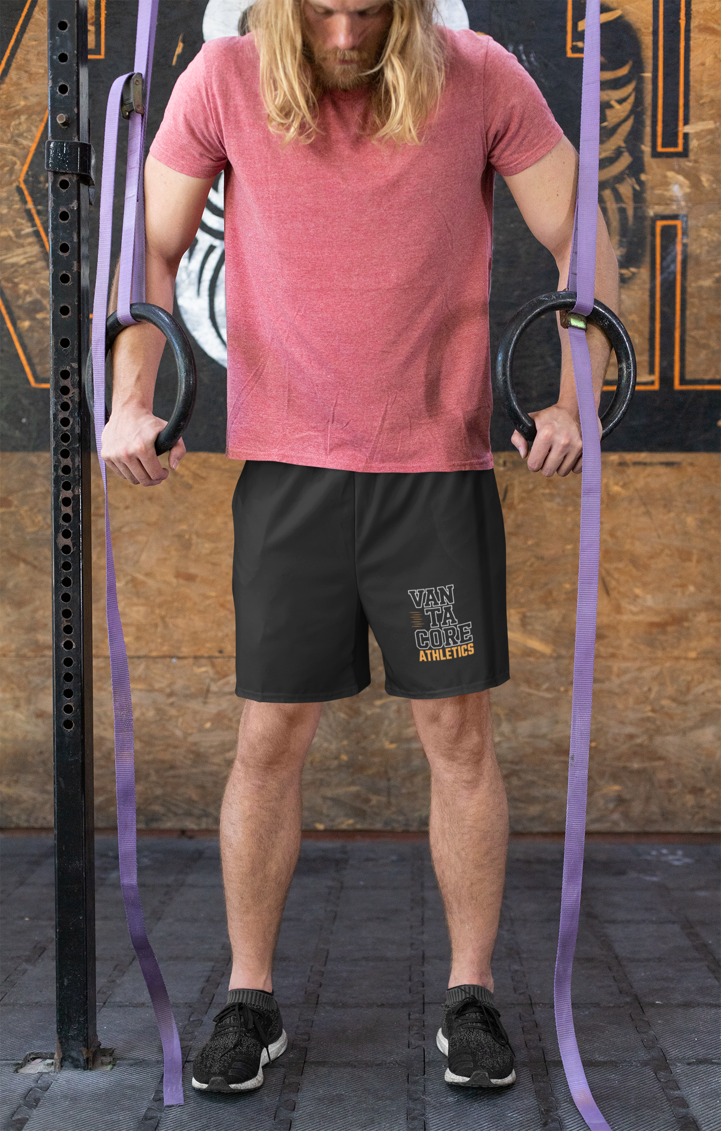 Vantacore Athletics Men's Fleece Shorts | Premium Cotton Blend Gym Workout Shorts with Pockets