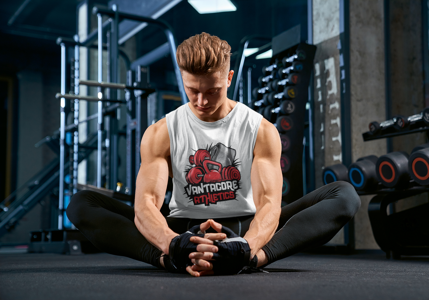 Vantacore Athletics Men's Muscle Tank | Gym Workout Sleeveless Tank Top | Fitness Training Tank
