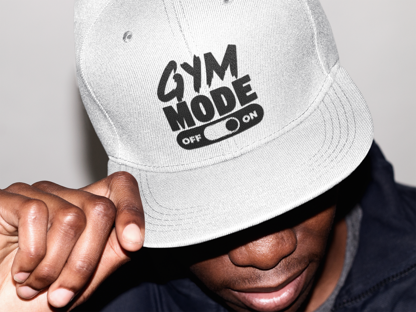 Gym Mode Embroidered Low Profile Baseball Cap | Adjustable Cotton Dad Hat for Men & Women