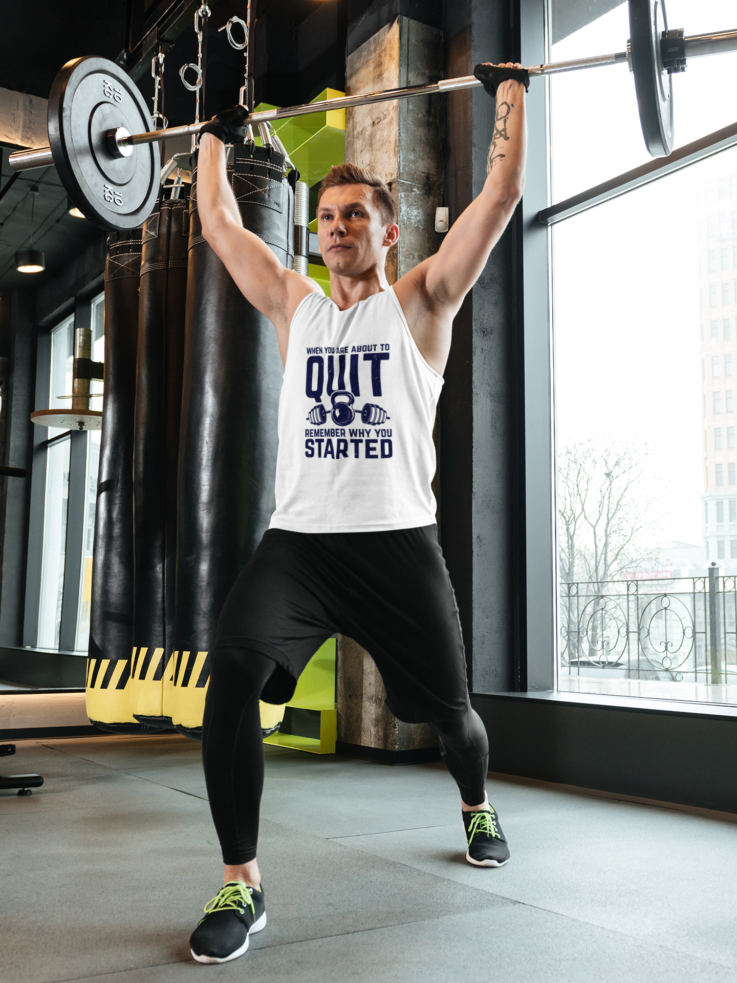 Remember Why You Started Tank Top – Motivational Gym Tank | Unisex Workout Sleeveless Shirt