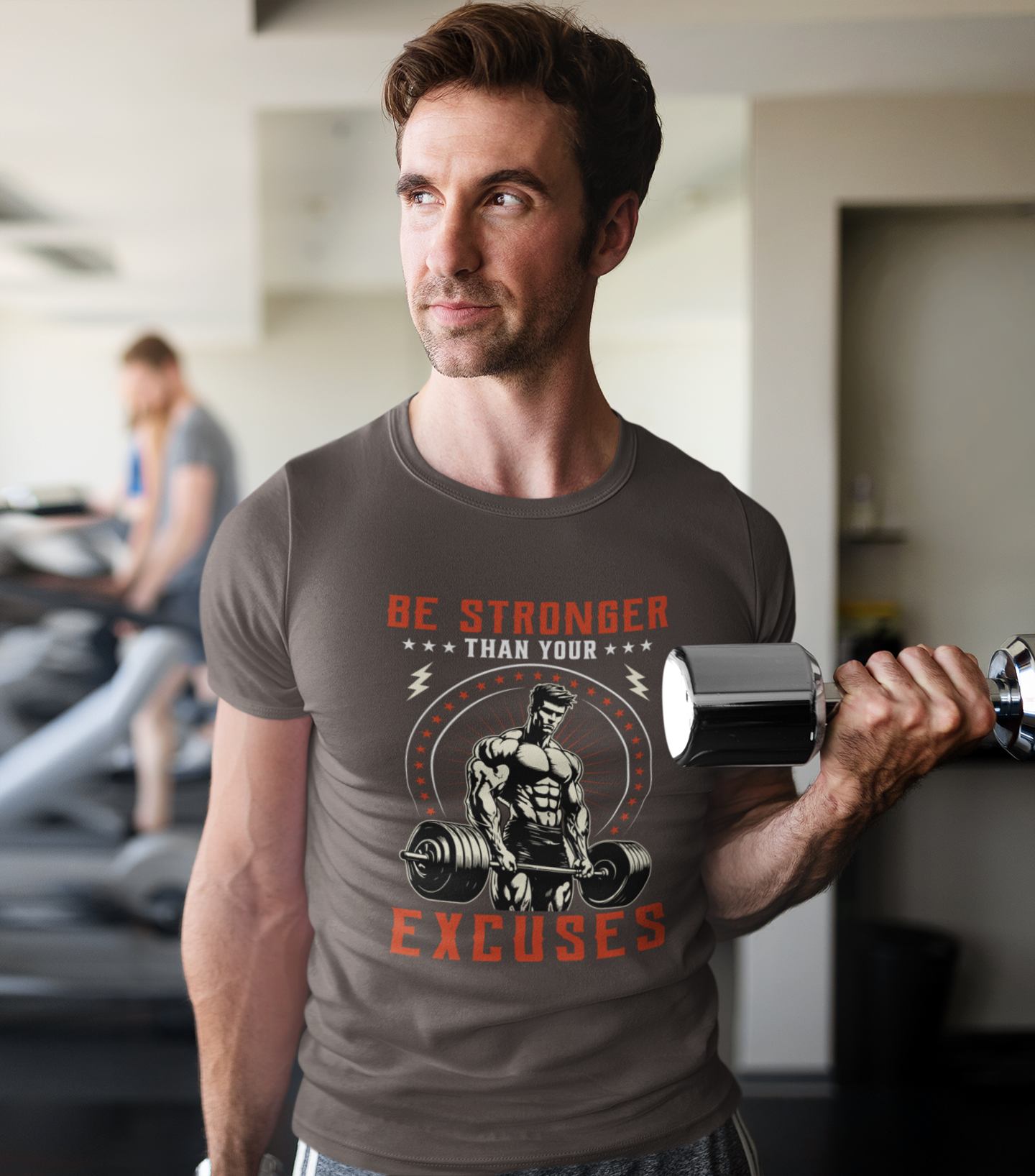 Be Stronger Than Your Excuses Unisex Graphic Gym T-Shirt | Motivational Fitness Workout Tee